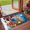Christmas Printed Square Area Rug Soft Non Slip Floor Carpet For Bedroom Holiday Gift
