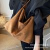 Матовая ретро сумка женская большой вместимости 2025 новая осень и зима универсальная повседневная на плечо через плечо сумка-мессенджер сумка-тоут для поездок на работу