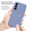 Чехол для Samsung Galaxy A17 Жидкий силиконовый чехол Чехол для Galaxy A17 Обычный резиновый чехол-защита для телефона из ТПУ Чехол для Samsung Galaxy A17