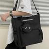 Warrior Crossbody Bag Large Capacity Shoulder Fashion Commuter Tote Bag College Handheld Book Bag Casual Nylon Unisex bags Black H25B03V5647601
