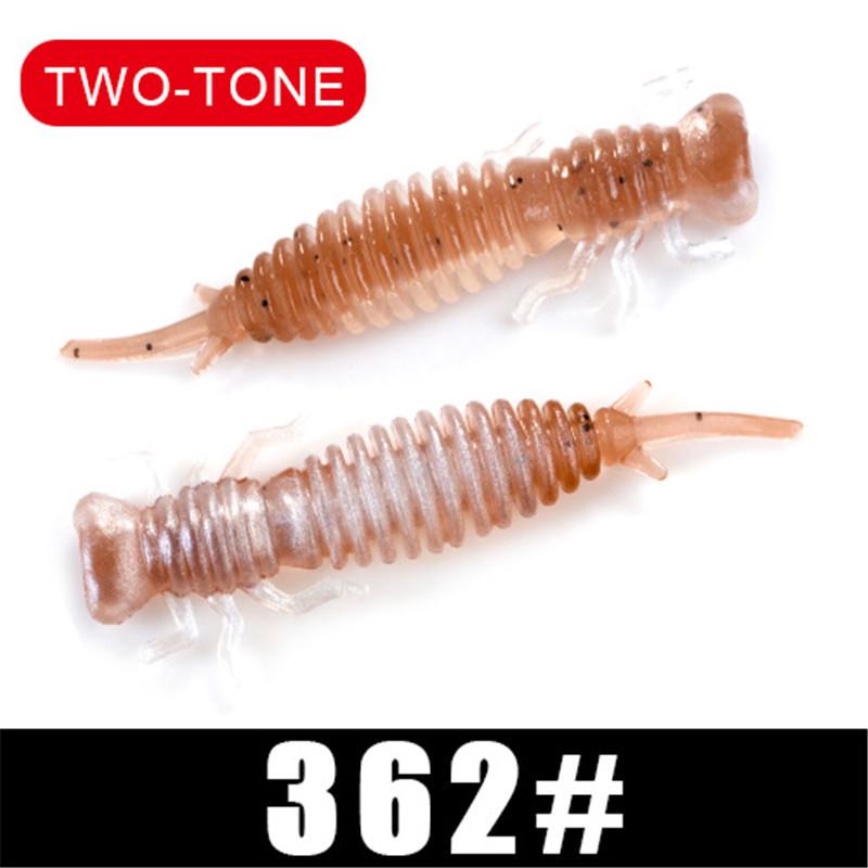 Мягкие приманки FISH KING Larva, 50 мм, 76 мм, 89 мм, искусственная приманка, рыболовная червь, силиконовая приманка для окуня, щуки, приманка для отсадки карпа, пластиковые приманки