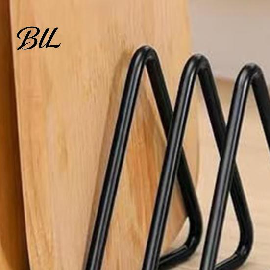 Organizers for Kitchen Metal Cutting Board Holder Countertop, Multi?Slot Organizer Stand Compact Shelf Chopping Boards, Lids, Bakeware Trays,