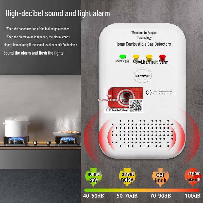 Commercial Gas Alarm with Automatic Shut-off Valve for Liquefied Natural Gas Detection