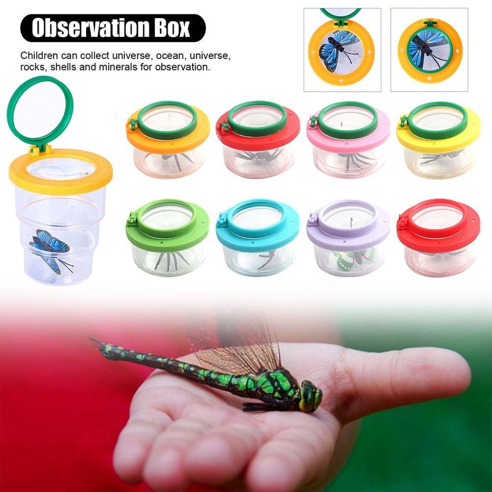 Development Toy Kids Gift Insect Box Magnifier Insect Observer Kit Bug Viewer Insect Catcher Cage
