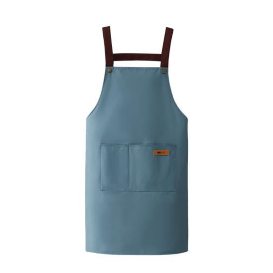 Waterproof Apron Large Pocket Oil-proof Dust-proof Kitchen Cooking Apron with Adjustable Strap Universal Chef Apron for Butchers Painters