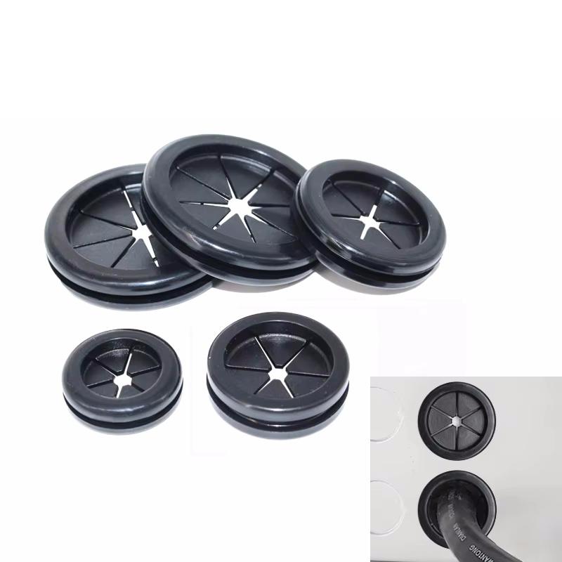 12~110mm Black White Rubber Grommet Blanking Hole Firewall Hole Plug Electrical Wire Gasket Parts