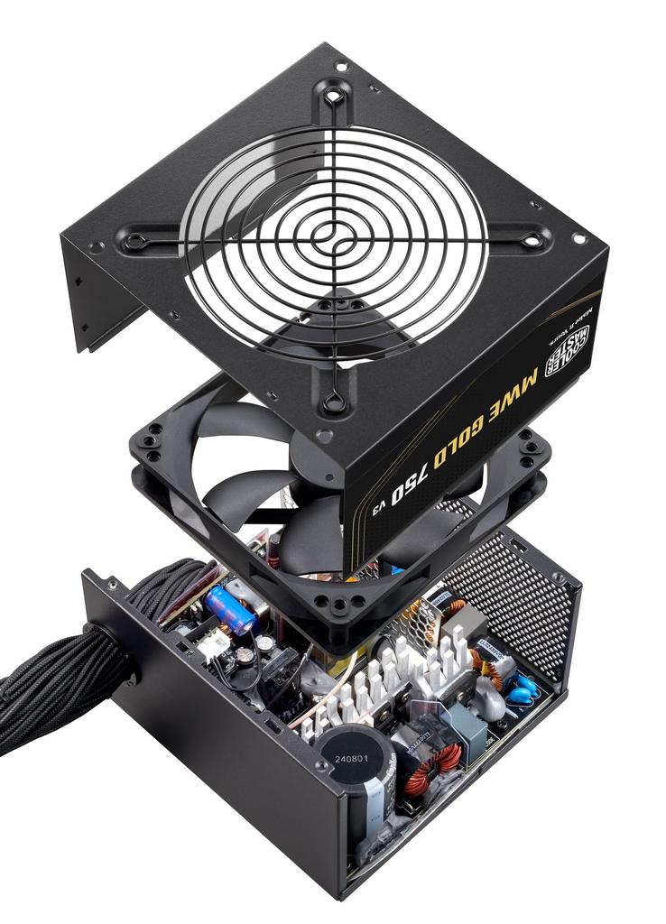 Cooler Master MWE Gold 750 V3 ATX PC Power Supply Unit 750W PS1563 3.1 Non-Modular MPE-7506-ACAG-BJP