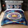 West Ham United Football Design Bed Bedding Set 1 Duvet Cover + 2 Pillowcases Soft Breathable Household Bed Linens