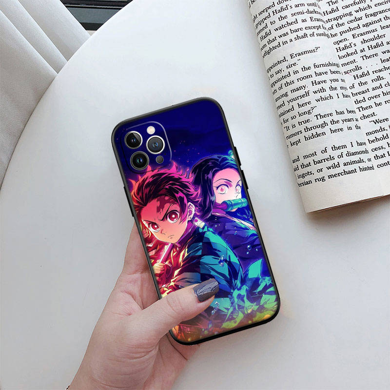 Чехол для телефона ED3 Anime Demon Slayer для Samsung A35 A25 A24 A15 A05S A05 M55 M35 M15 A06 A16 A02 A12 A13 A10 A20 A30 A22 A31 A32 A33 A41 A42 A50