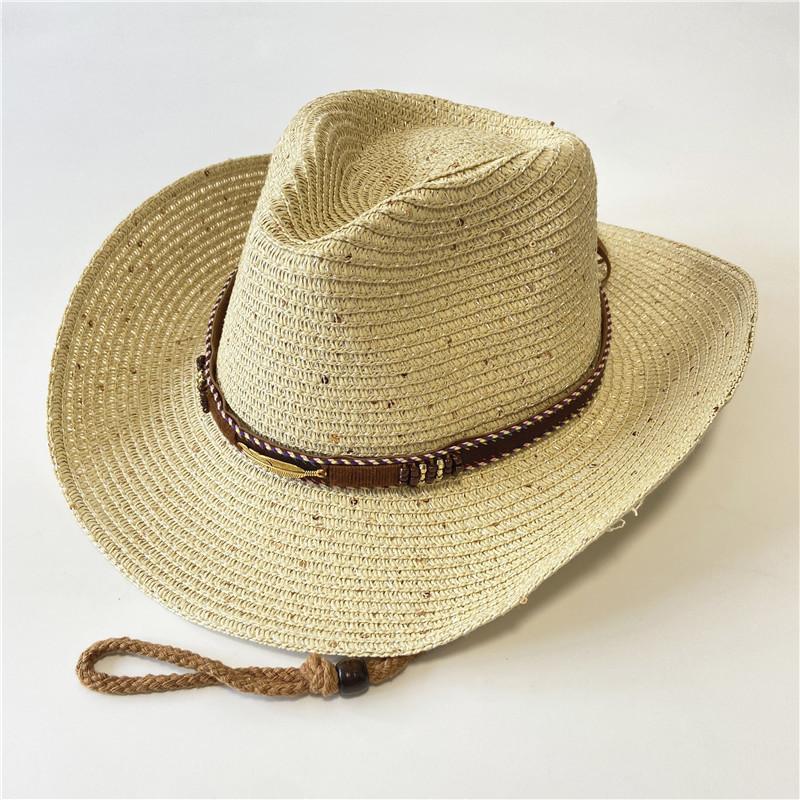 New western cowboy hats for men and women can take summer vacation travel sunscreen sun hat retro sun hat knight hat