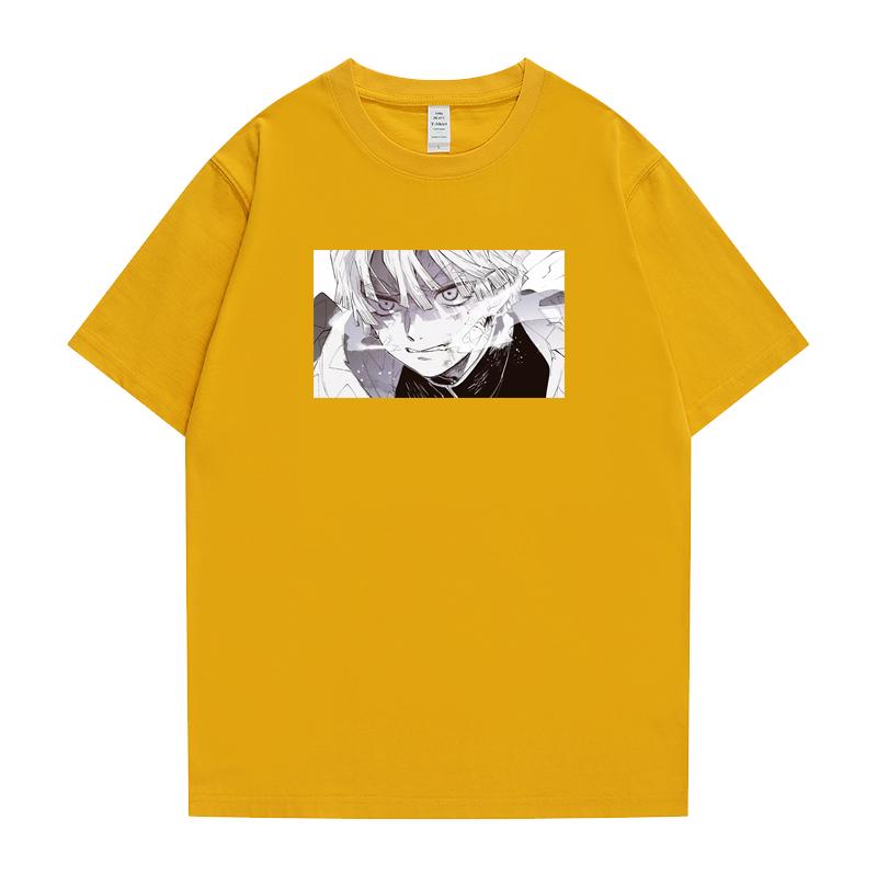 Japanese T-shirt Men's and Women's Pure Cotton Two-dimensional Ghost Extermination Cartoon T-shirt Surrounding Couple Clothes