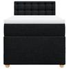 Maison Exclusive - Sommier à lattes de lit avec matelas Noir 90x190 cm Tissu