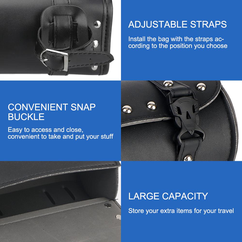 Водонепроницаемая седельная сумка небольшой вместимости Мотоциклетные седельные сумки Боковая сумка для инструментов Хвостовая сумка Сумки для хранения Аксессуары для мотоциклов Комплект для ремонта автомобиля Кожаные седельные сумки