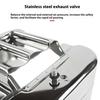 Yousheng 5L/10L Metal Fuel Container Stainless Steel Gas Can with Handle Leak-Proof Fuel Tank for Trucks Cars Motorcycle Equipment