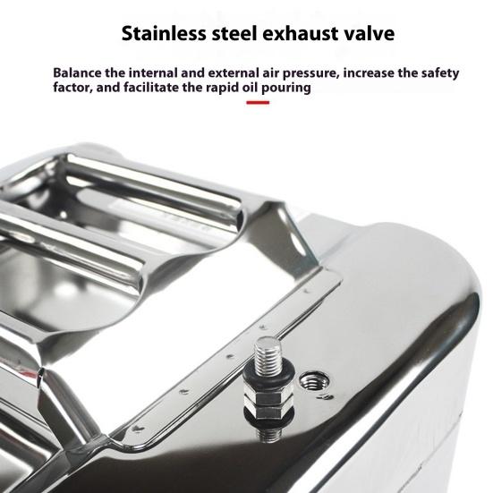 5л/10л металлический топливный контейнер из нержавеющей стали канистра с ручкой герметичный топливный бак для грузовиков автомобилей мотоциклов оборудование