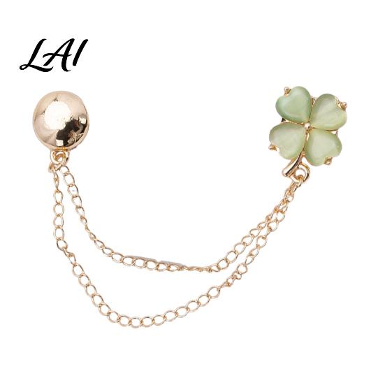 Cuffs Magnetic Pin Clothing Clips Butterfly Flower Four-Leaf Clover Shirt Clips for Women Damage Free Clasp Clothes Button Pins Sleeves T-Shirt