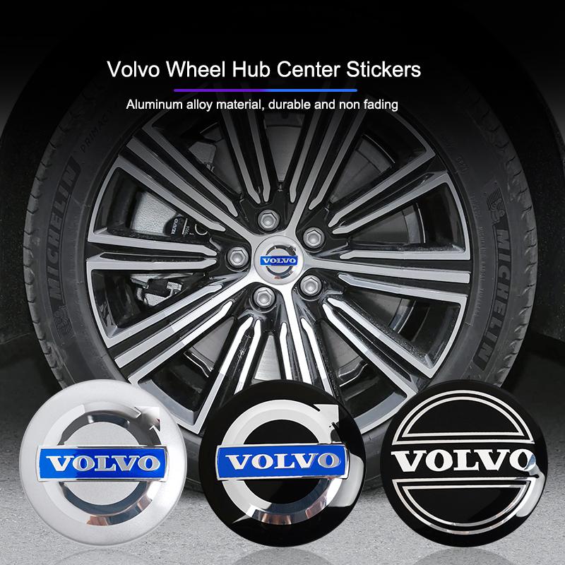 56mm Aluminum Car Wheel Center Hub Cap Stickers Styling For Volvo XC90 V90 V60 XC60 V40 EC40 EX40 S80 S60 S90 C40 XC40 V70 XC70 CUG1