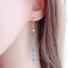 Women 'S Fashion Long Pendientes Teardrop Earrings Bohemian Fire Opal Dangle Earrings Accessories Wedding Jewelry Gift