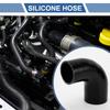 X AUTOHAUX Inner Diameter 57mm-63mm Length 102mm Elbow 90 Degree Black Silicone Hose