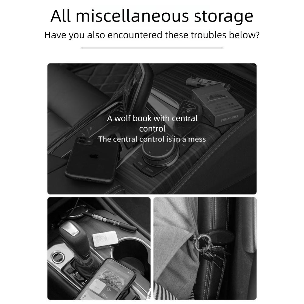 1/2pcs Scalable Car Seat Gap Storage Box Phone Key Organizer Car Interior Accessories Automotive