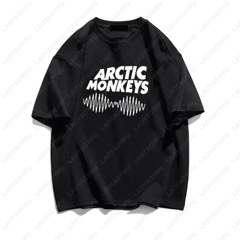 Arctic Monkeys Одежда Женская Футболка Мужская Манга Повседневная Белая Футболка Футболка Одежда Манга Летняя Мода Классический Стиль Футболка