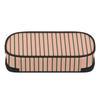 Pencil Bag Practical Organized Storage 300D Polyester Smooth Zipper with Mesh Pocket Removable Divider and Pen Slots for Students