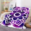 3D Mandala Yoga Flower Bohemia Meditation Nature Soft Flannel Blanket for Bed Bedroom Sofa Picnic,Throw Blanket Outdoors Leisure