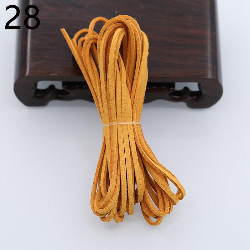 1 Roll DIY Rope Leather Cord Material Accessories Suede Decoration Colorful Mutifunction Fashion