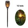 IP65 Waterproof Solar Flame Lamp Flickering LED Garden Decoration Lawn Lamp Path Lighting Torch Light Spotlight