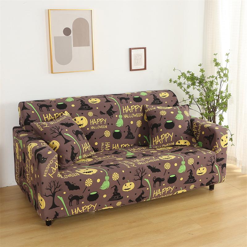Рождественские эластичные чехлы для дивана для гостиной Funda Sofa Чехол для дивана Защитник для кресла Универсальные накидки на диван Рождественский домашний декор