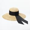 Women Summer Classical Wheat Straw Hat Big Wide Brim Sun Hats Elegant Vintage Handmade Beach Caps Vocation Chapeu Feminino