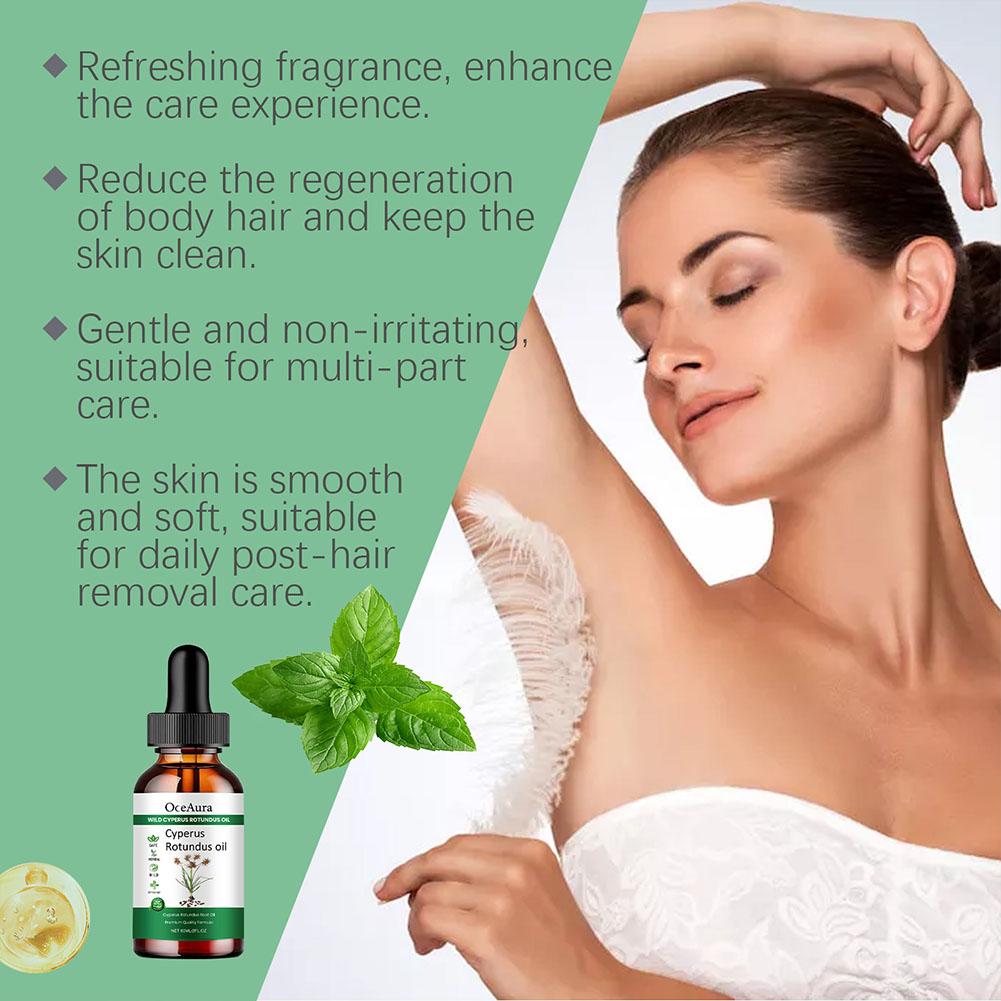 Масло для удаления волос Cyperus Rotundus Масло для удаления волос Cyperus Rotundus Масло для ухода за телом 60 мл № F3A3