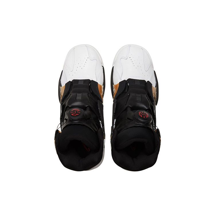 Puma Дисковая система Оружие OG Унисекс Белый Puma Черный Puma Высокие Баскетбольные Кроссовки 373344-01