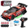 4WD RC Дрифт Машина 2.4G Пульт Дистанционного Управления Высокоскоростной Гоночный Автомобиль Светодиодная Подсветка 4x4 Спортивный Авто Модель Игрушки Для Детей Мальчиков Подарок