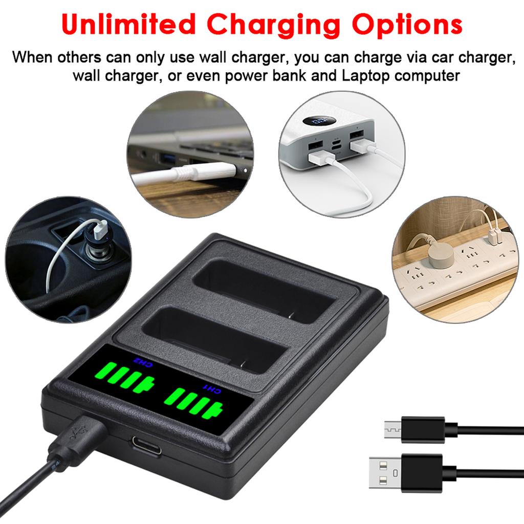 EN-EL14 EL14a ENEL14 Battery Charger for Nikon D5200 D3100 D3200 D5100 P7000 P7100 MH-24 Charger