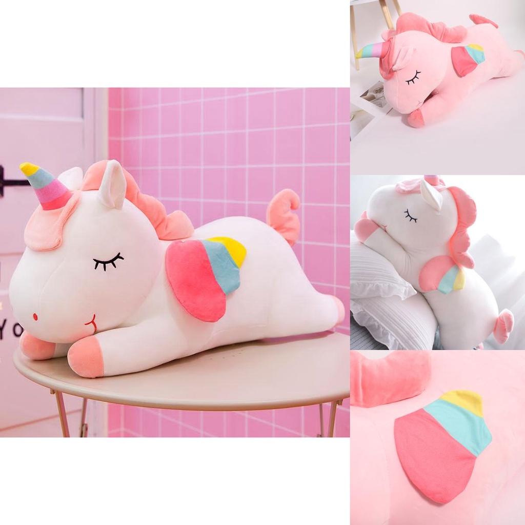 Cozy Unicorn Plush Toy Cushion With Soft Pp Cotton For Kids Girls Birthday Gift