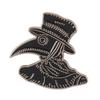 Plague Doctor Enamel Pins Doctor Schnabel Crow Brooches Dark Punk Badges Lapel Pins Shirt Bag Hat Steampunk Jewelry Gift