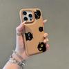 Милый котенок подходит для чехла на мобильный телефон Apple 17 iphone16pro15/14 противоударный 13 полноразмерный 12 кожаный узор большие отверстия