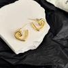 Серьги-гвоздики Love Niche Design Temperament Heart Earrings Light Luxury Earrings