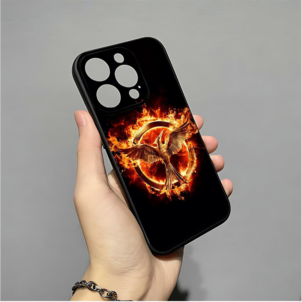 Чехол для телефона Фильм Голодные игры Для iPhone 16,15,14,13,12,11,XS,XR,X,8,7,Pro,Max,Plus,mini Силиконовый Черный Чехол
