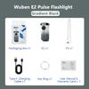 Wuben E2 EDC Flashlight Ultra Light Heartbeat Strobe Neck Torch Mini Rechargeable Keychain Flashlights IP66 Camping Pocket Light