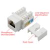5Pcs Cat6 Rj45 110 Punch Down Keystone Computer Module Network Ethernet Jack