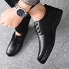 Spring and Autumn British Casual Business Dress Leather Shoes Men's Wedding Single Shoes Casual Shoes Suit Work Shoes