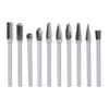 10 Pieces Grinding Rotary Burr File Home Industrial Factory End Milling Slicer Replacement Hand Drill Tool Parts