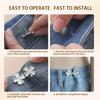 1Pair Four Leaf Clover Tightener Adjustable Waist Buckle For Jeans No Sewing Required Button Removable Pants Skirts Waist Button