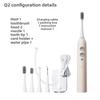 Dental Flusher, Electric Toothbrush, Two-in-one, Electric Oral Cleaner, Scrubber, Orthodontic, Oral Household Water Floss