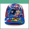 Детская солнцезащитная шляпа с рисунком Super Mario Bros и дышащими хлопковыми полями для летних игр на открытом воздухе