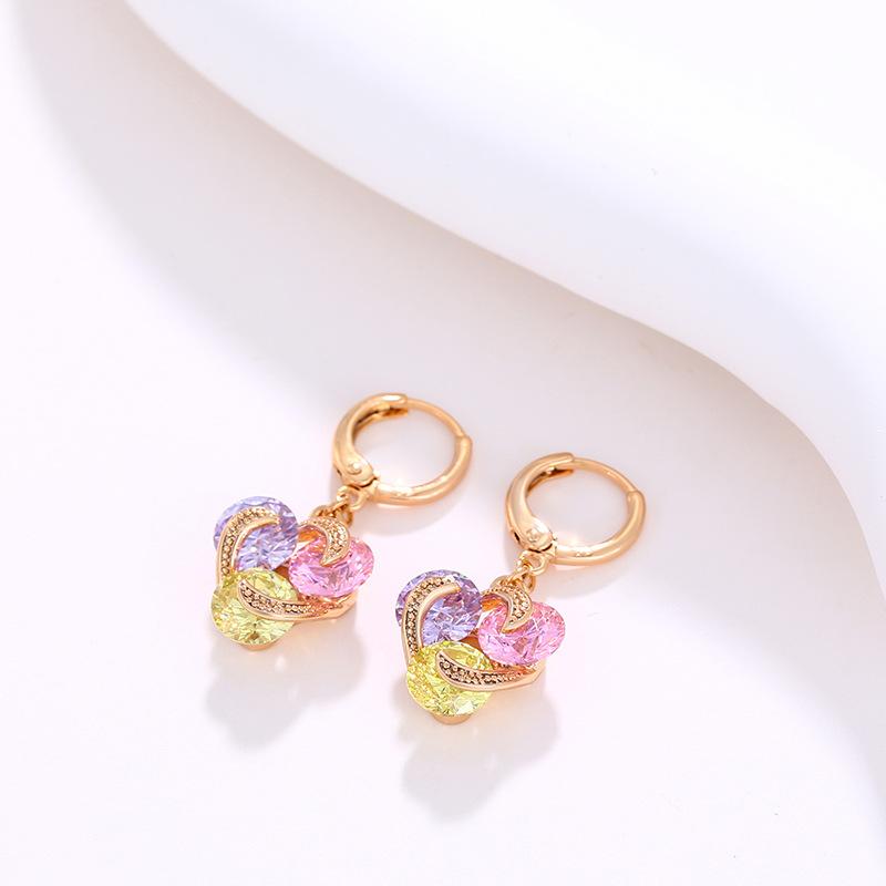 Высококачественные ретро-серьги с цирконом, падающие темпераментные женские свадебные серьги