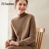 Fanzhen Women's Semi-High Collar Thickened Cashmere Sweater