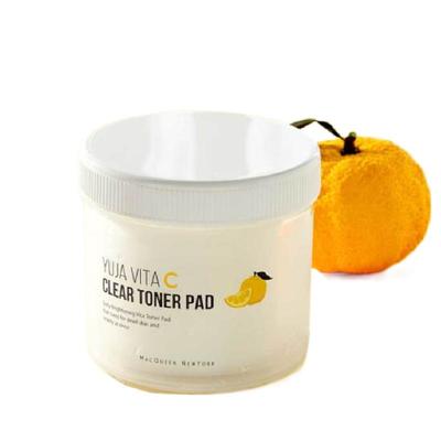 MQNY Yuja Vita C Clear Toner Pad 240мл 100 пэдов Увлажняющий K-Beauty